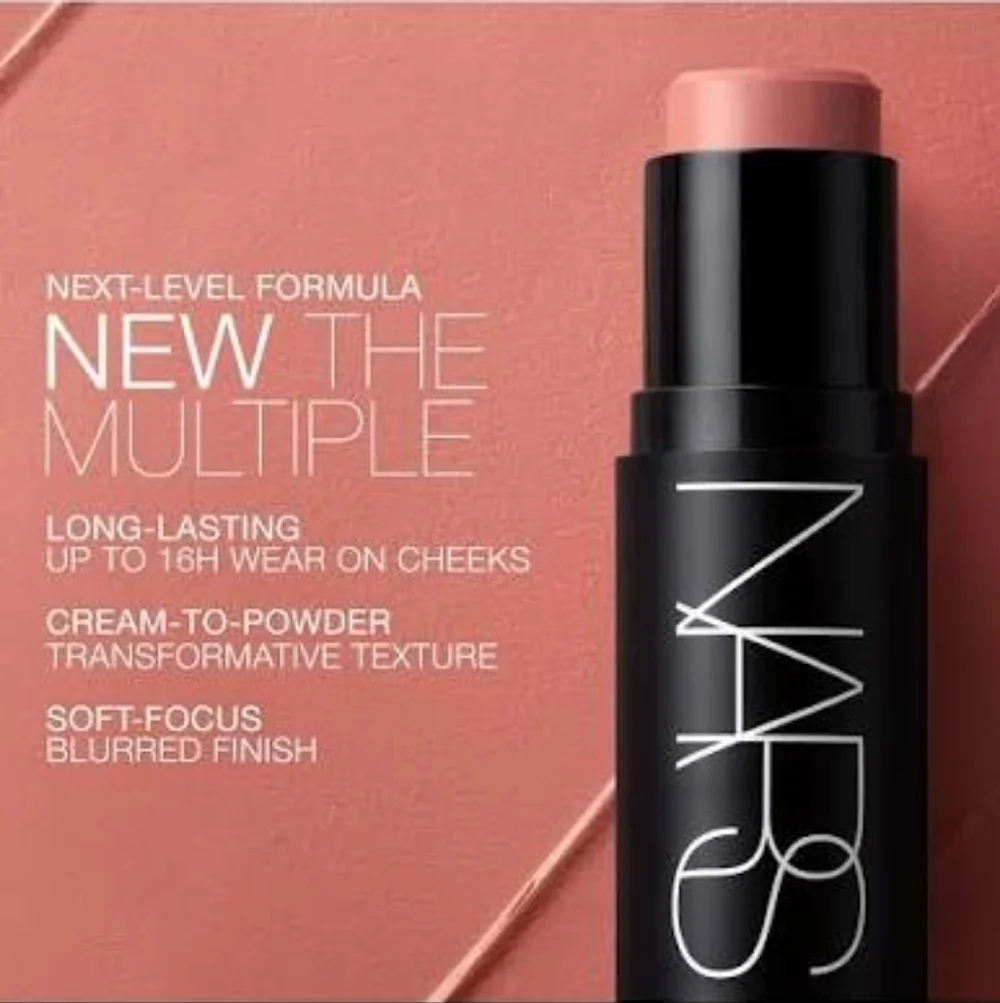NARS The Multiple Cream Blush Stick - Orgasm Crave- Peachy Pink Gold With Pearl